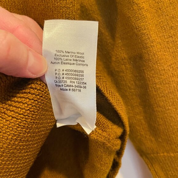 Aritzia Wilfred 100% Merino Wool Cyprie Funnel Neck Sweater Size Small - Picture 7 of 9